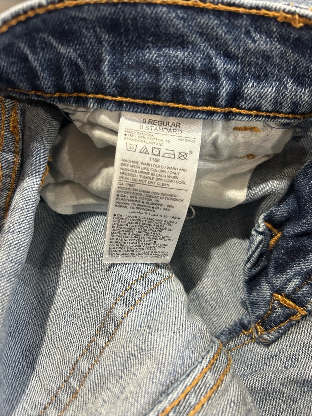 Old Navy Women's Distressed Skinny Jeans - Blue - Picture 4 of 4